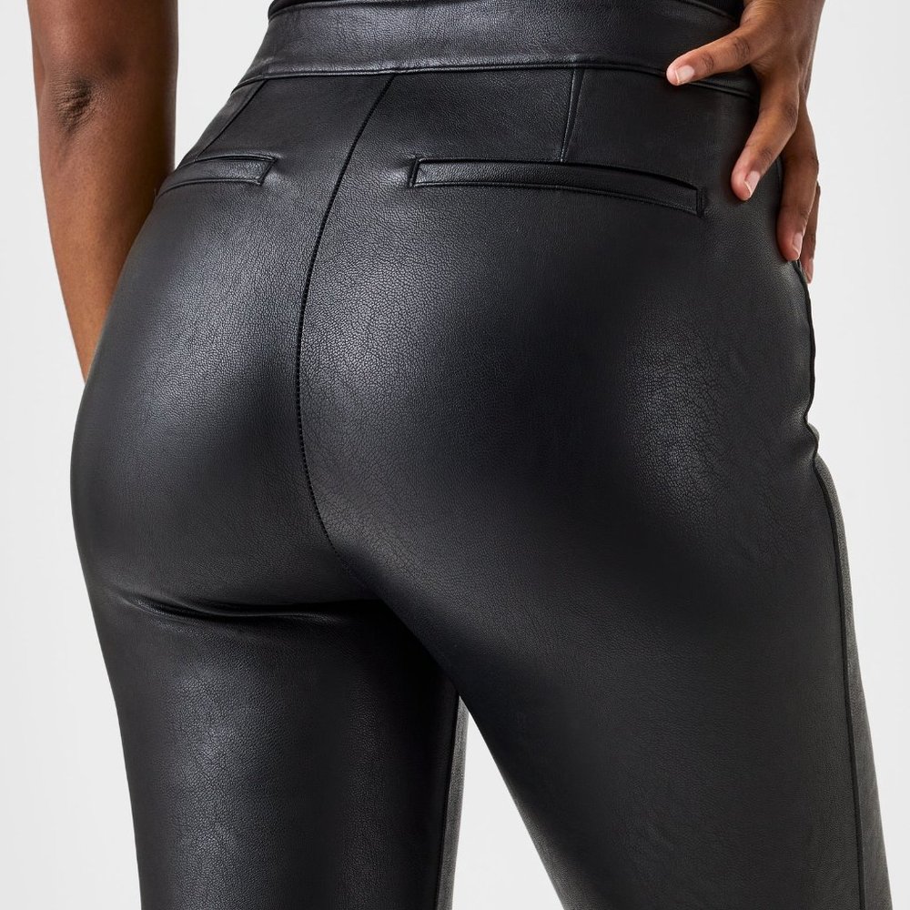 Leather-Like Flare Pant- SPANX